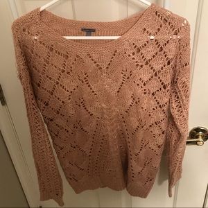 Charlotte Russe Mocha/Light Brown Knitted Sweater